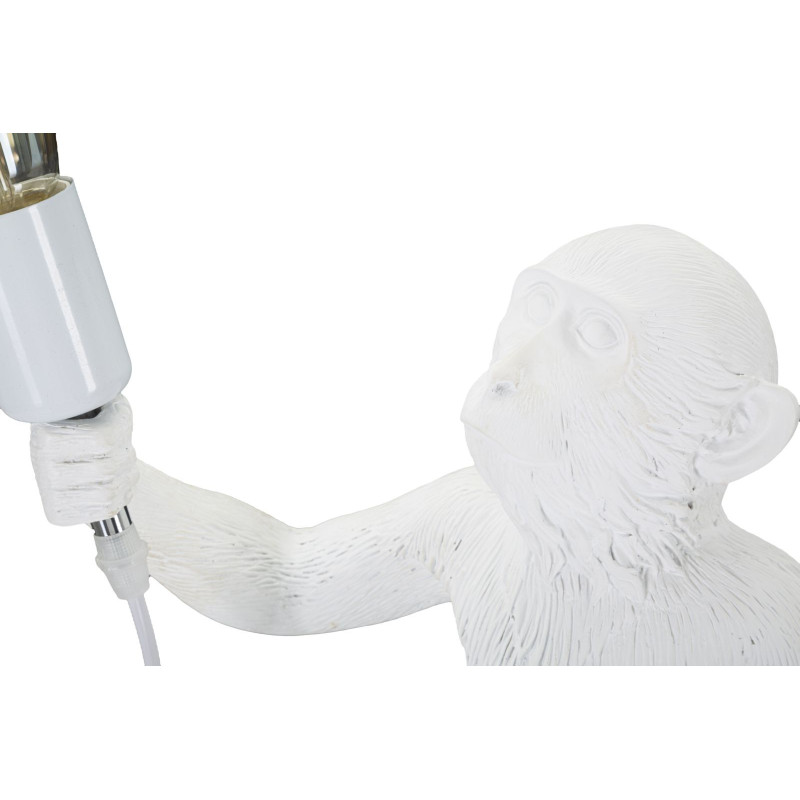 Lampadelle A Da Tavolo Monkey Bianco cm ø 26x34x55