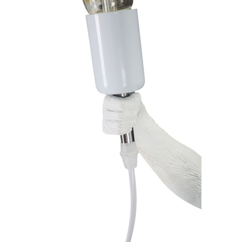 Lampadelle A Da Tavolo Monkey Bianco cm ø 26x34x55