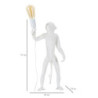 Lampadelle A Da Tavolo Monkey Bianco cm ø 26x34x55