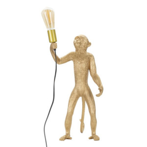 Lampadelle A Da Tavolo Monkey Oro cm ø 26x34x55
