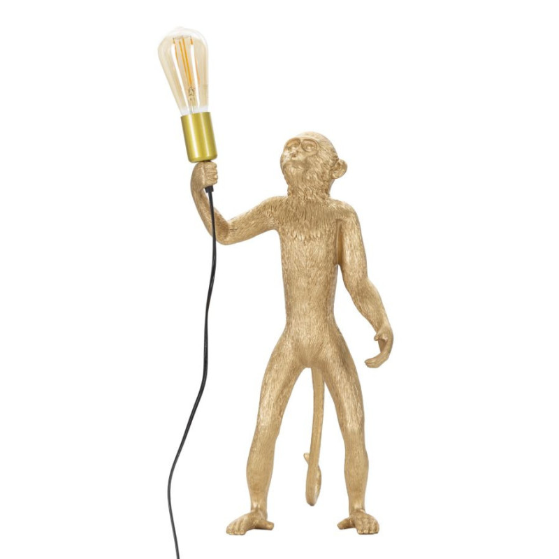 Lampadelle A Da Tavolo Monkey Oro cm ø 26x34x55