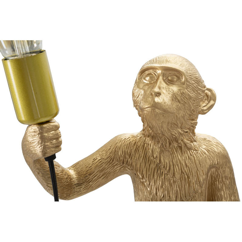 Lampadelle A Da Tavolo Monkey Oro cm ø 26x34x55
