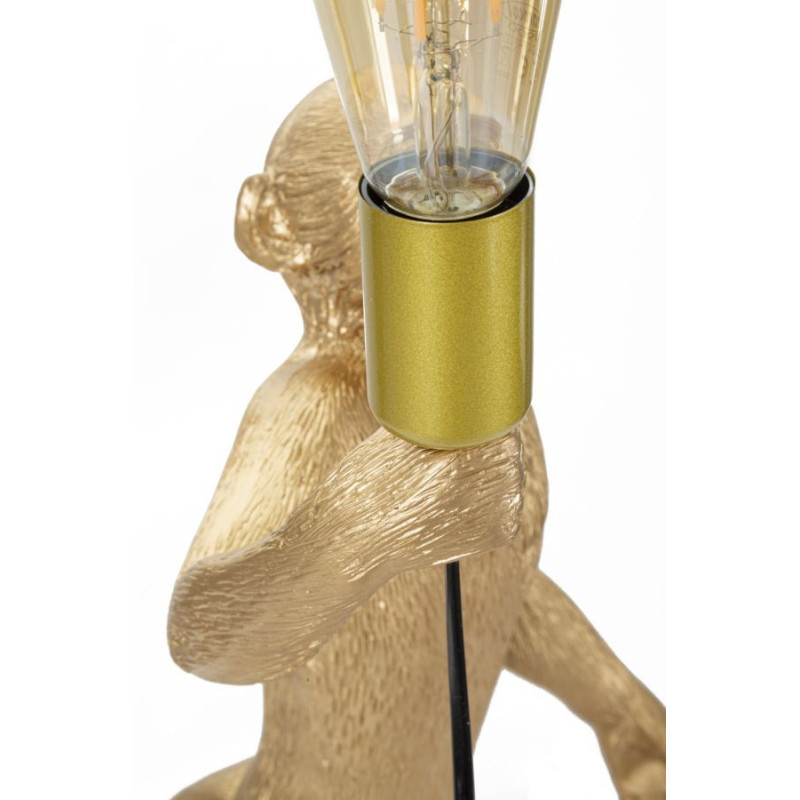Lampadelle A Da Tavolo Monkey Oro cm ø 26x34x55