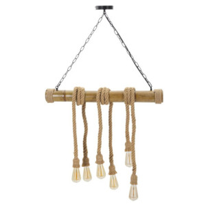 Lampadelle Ario Bamboo/rope cm 80x15x120