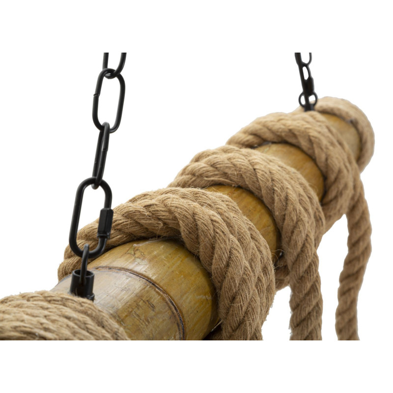 Lampadelle Ario Bamboo/rope cm 80x15x120