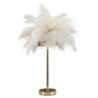 Lampadelle A Da Tavolo Palm Bianca cm ø 40x55