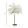 Lampadelle A Da Tavolo Palm Bianca cm ø 40x55