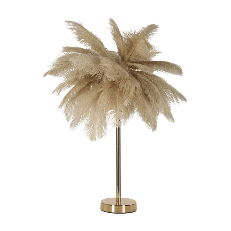 Lampadelle A Da Tavolo Palm Cammello cm ø 55x60