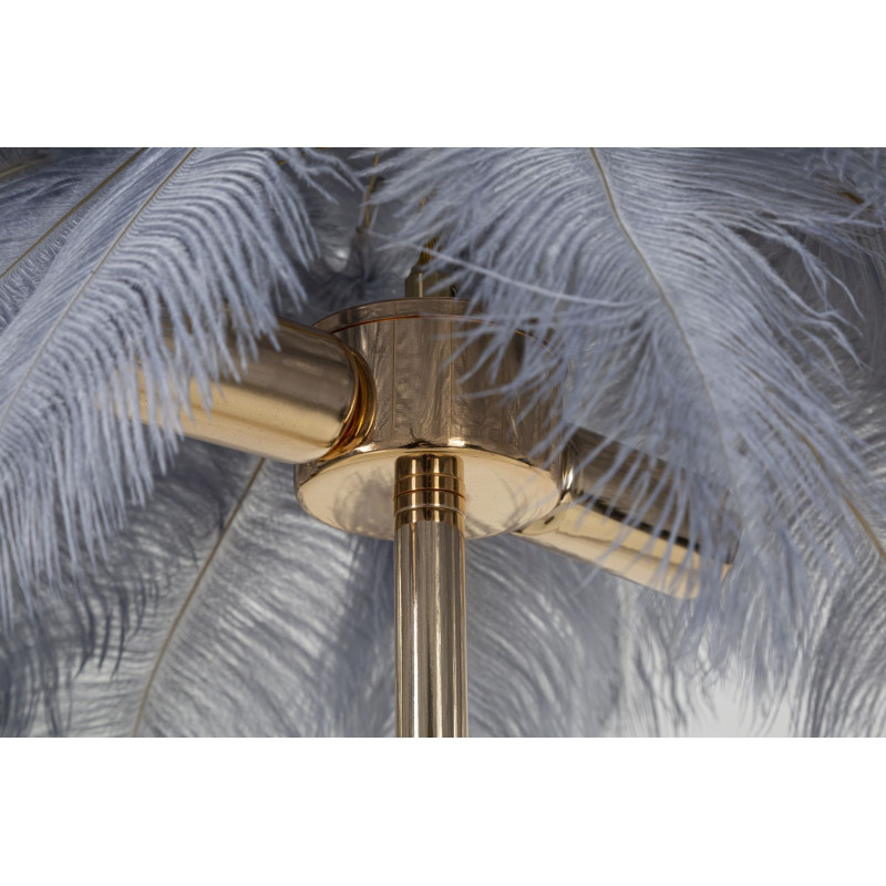 Lampadelle A Da Tavolo Palm Grigia cm ø 55x60