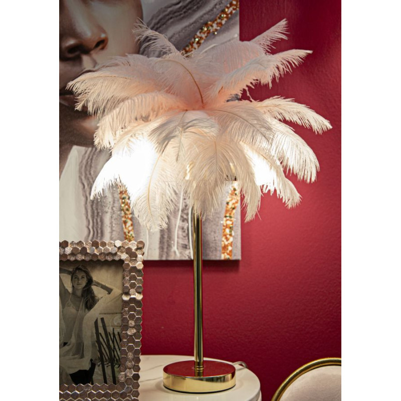 Lampadelle A Da Tavolo Palm Rosa cm ø 40x55