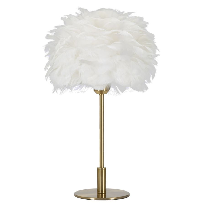 Lampadelle A Da Tavolo Ball Feather cm ø 30x50