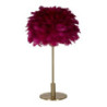Lampadelle A Da Tavolo Ball Feather Bordeaux cm ø 30x50