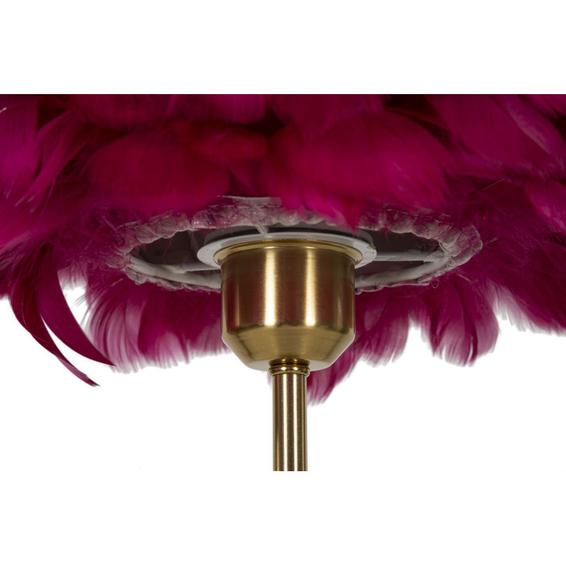 Lampadelle A Da Tavolo Ball Feather Bordeaux cm ø 30x50