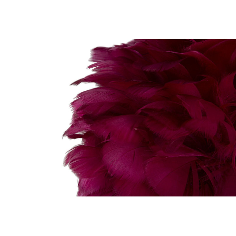 Lampadelle A Da Tavolo Ball Feather Bordeaux cm ø 30x50