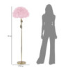 Lampadelle A Da Terra Slim Rosa cm ø 50x165