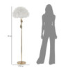 Lampadelle A Da Terra Slim Bianco cm ø 50x165