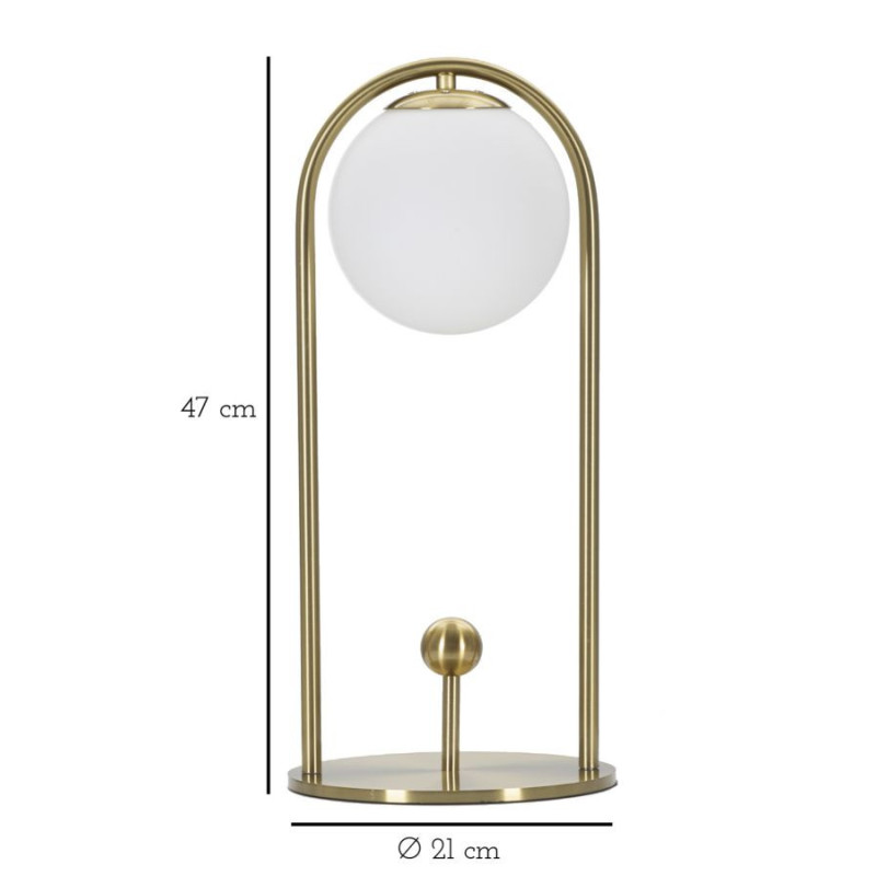 Lampadelle A Da Tavolo Glamy Arc -a- cm ø 21x47