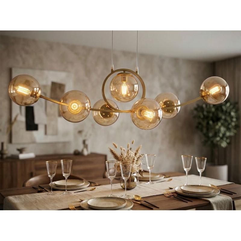 Lampadelle Ario Japan 7 Luci cm 115x36x30