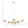 Lampadelle Ario Japan 7 Luci cm 115x36x30
