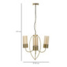 Lampadelle Ario Versailles 3 Luci cm ø 60x103