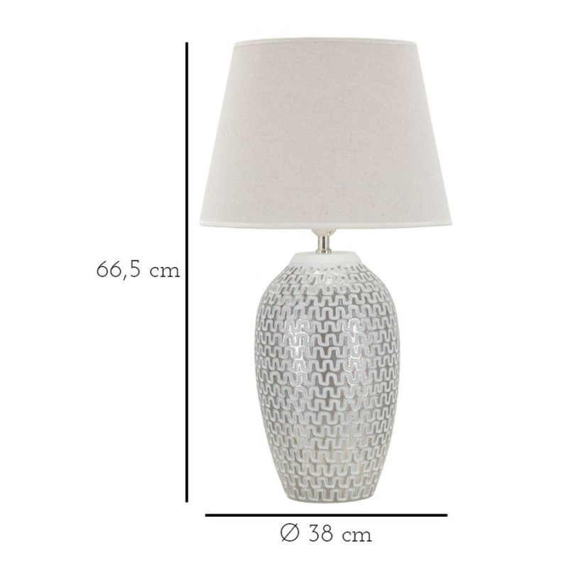 Lampadelle A Da Tavolo Resina Wave cm ø 35x65