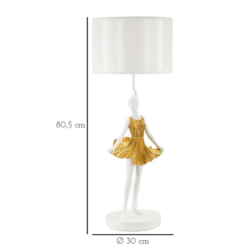 Lampadelle A Da Tavolo Ballerina cm ø 32x90,5