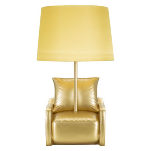 Lampadelle A Da Comodino Midcentury Gialla cm ø 26x46