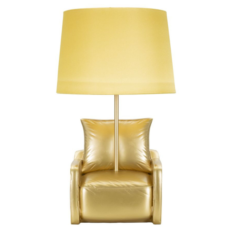 Lampadelle A Da Comodino Midcentury Gialla cm ø 26x46