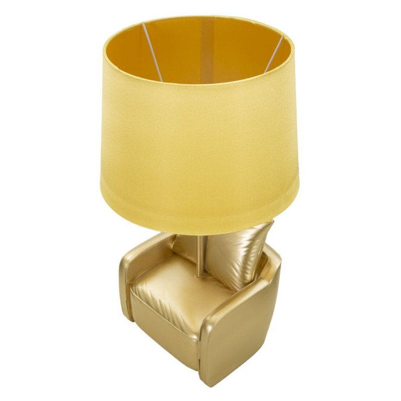 Lampadelle A Da Comodino Midcentury Gialla cm ø 26x46