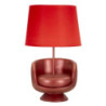 Lampadelle A Da Comodino Midcentury Rossa cm ø 26x43