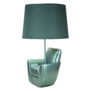 Zoom Lampadelle A Da Comodino Midcentury Turchese cm ø 26x43