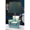 Lampadelle A Da Comodino Midcentury Turchese cm ø 26x43