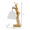Lampadelle A Da Tavolo Rabbit Stand cm 26x16x47
