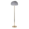 Lampadelle A Da Terra Feathers Slim Grigia cm ø 43x170