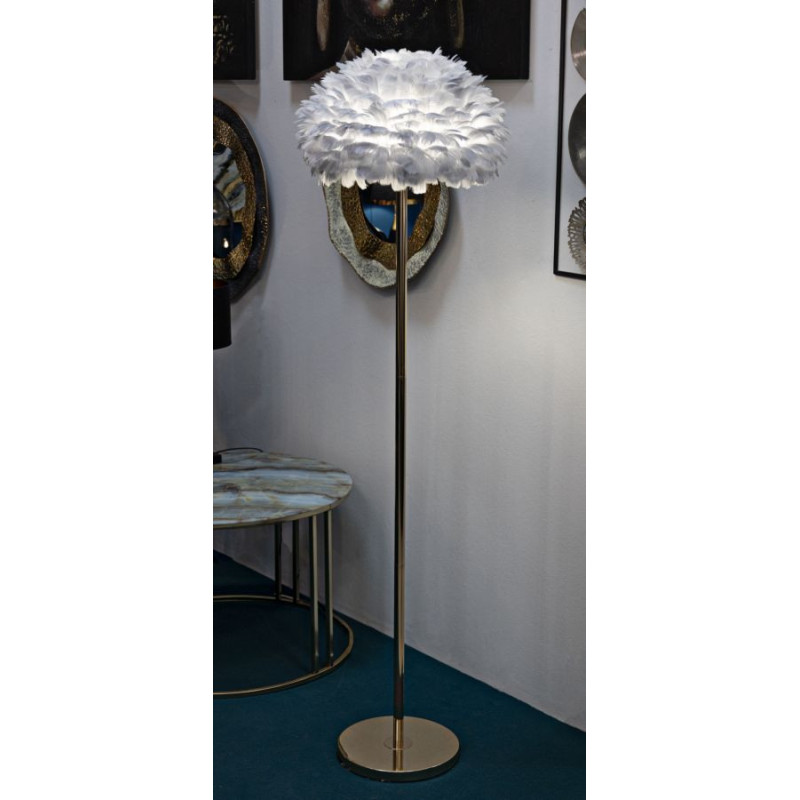 Lampadelle A Da Terra Feathers Slim Grigia cm ø 43x170