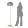 Lampadelle A Da Terra Feathers Slim Grigia cm ø 43x170