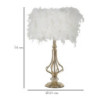 Lampadelle A Da Tavolo Tarty Bianca cm ø 25x54