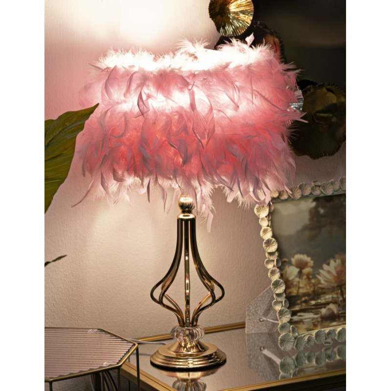 Lampadelle A Da Tavolo Tarty Rosa cm ø 25x54