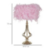 Lampadelle A Da Tavolo Tarty Rosa cm ø 25x54