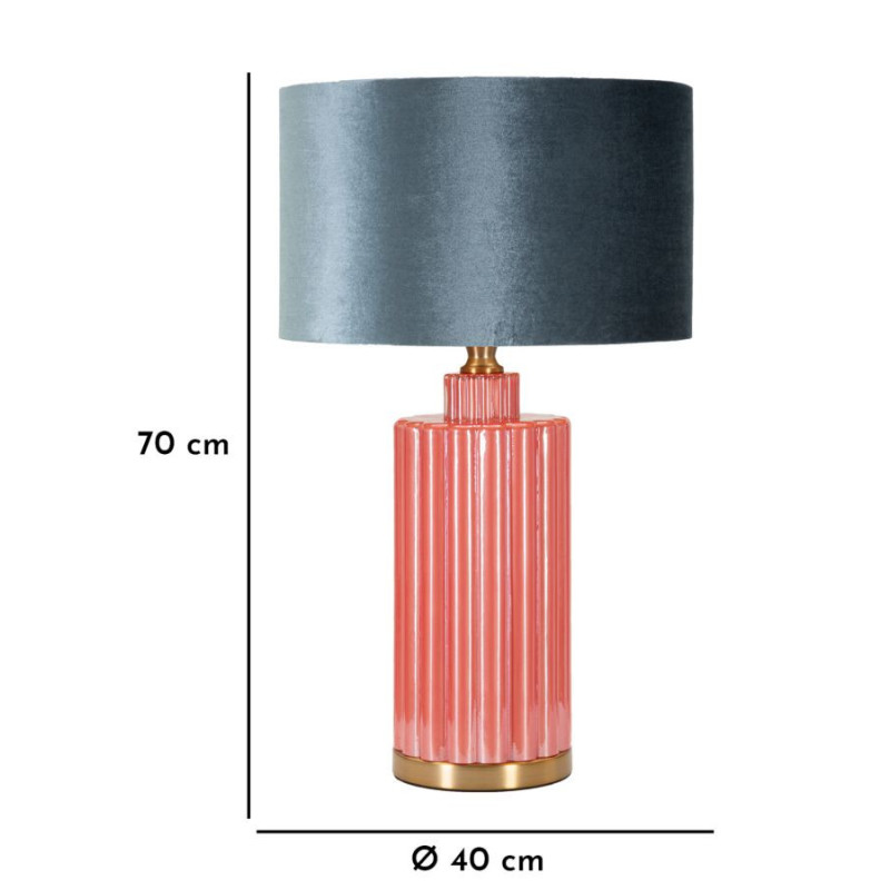 Lampadelle A Da Tavolo Helene Tower cm ø40x70