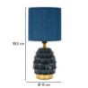Lampadelle A Da Comodino Pigny Blu cm ø 15x30,5