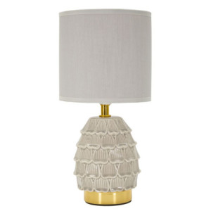 Lampadelle A Da Comodino Pigny Grigia cm ø 15x30,5
