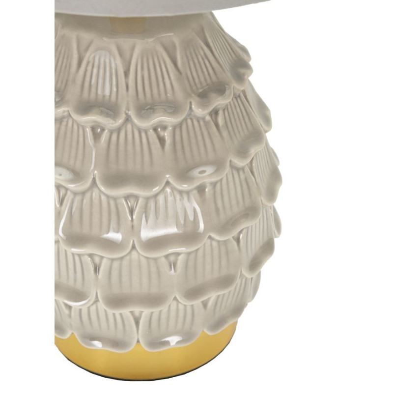 Lampadelle A Da Comodino Pigny Grigia cm ø 15x30,5