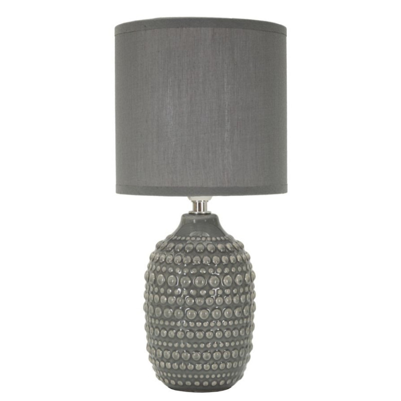 Lampadelle A Da Comodino Points Grigia cm ø 15x30,5