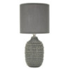 Lampadelle A Da Comodino Points Grigia cm ø 15x30,5