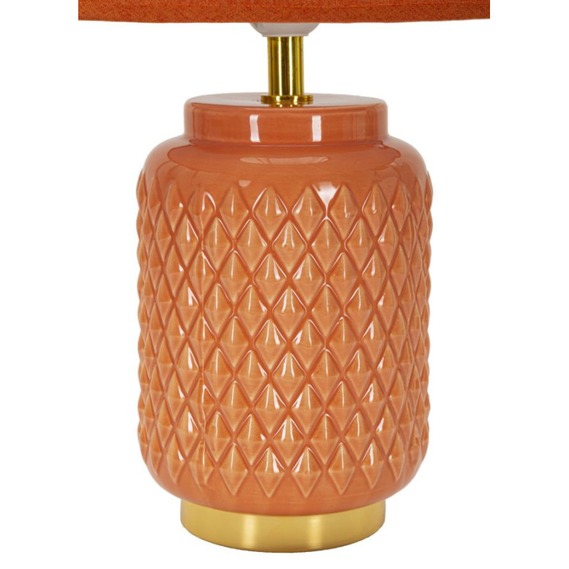 Lampadelle A Da Tavolo Square Arancione cm ø 28x44