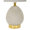 Lampadelle A Da Comodino Flavi Grigia cm ø 15x30,5