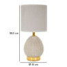 Lampadelle A Da Comodino Flavi Grigia cm ø 15x30,5