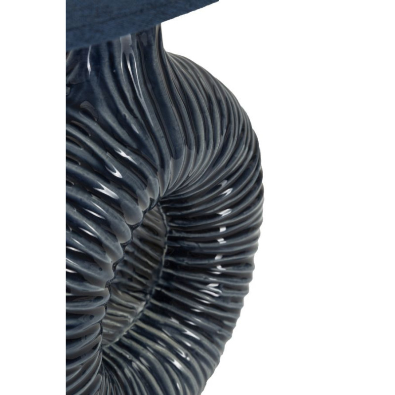 Lampadelle A Da Tavolo Seta Blu cm 28,5x15x43