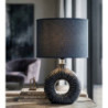 Lampadelle A Da Tavolo Seta Blu cm 28,5x15x43
